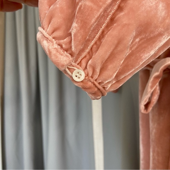 J. CREW Velvet Wrap Dress in Blush Pink Size 2 - Picture 5 of 6